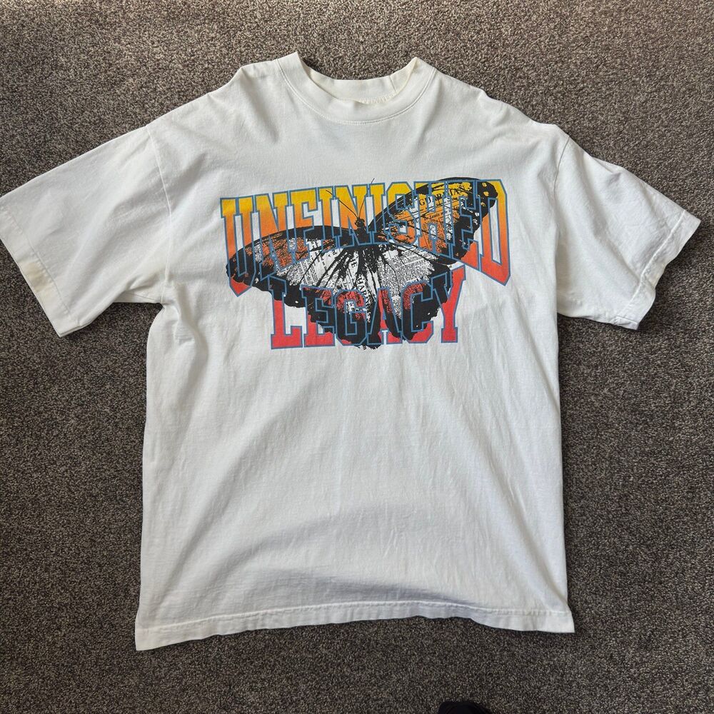 Unfinished Legacy White Rebirth Butterfly Streetwear T-Shirt